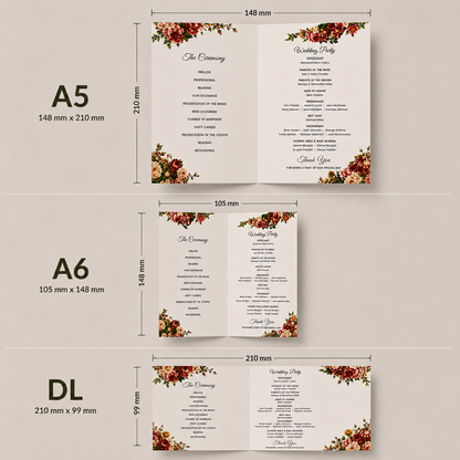 A5 A6 DL Folded Invitation