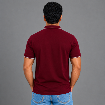  Maroon With White Tipping