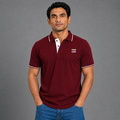  Maroon With White Tipping