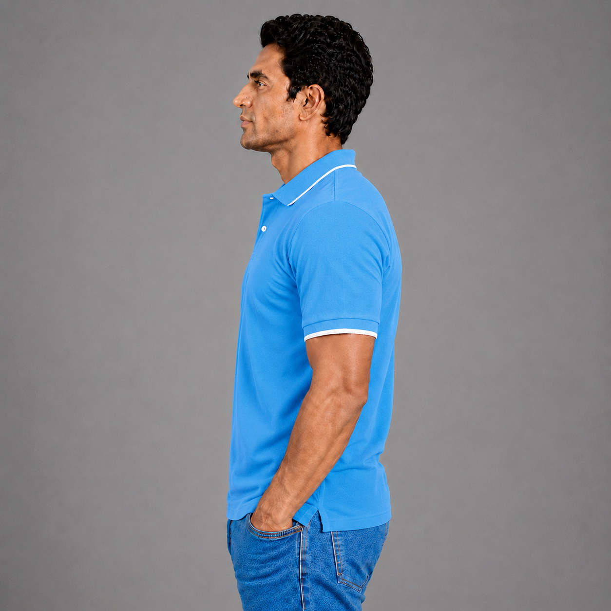Turquoise Blue With White Tipping