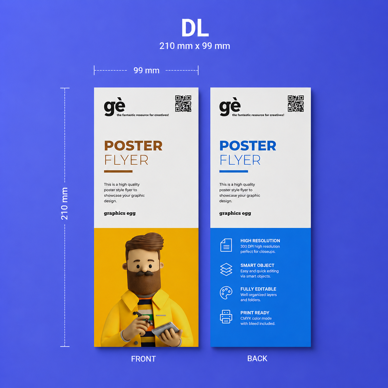 DL Double Side Print