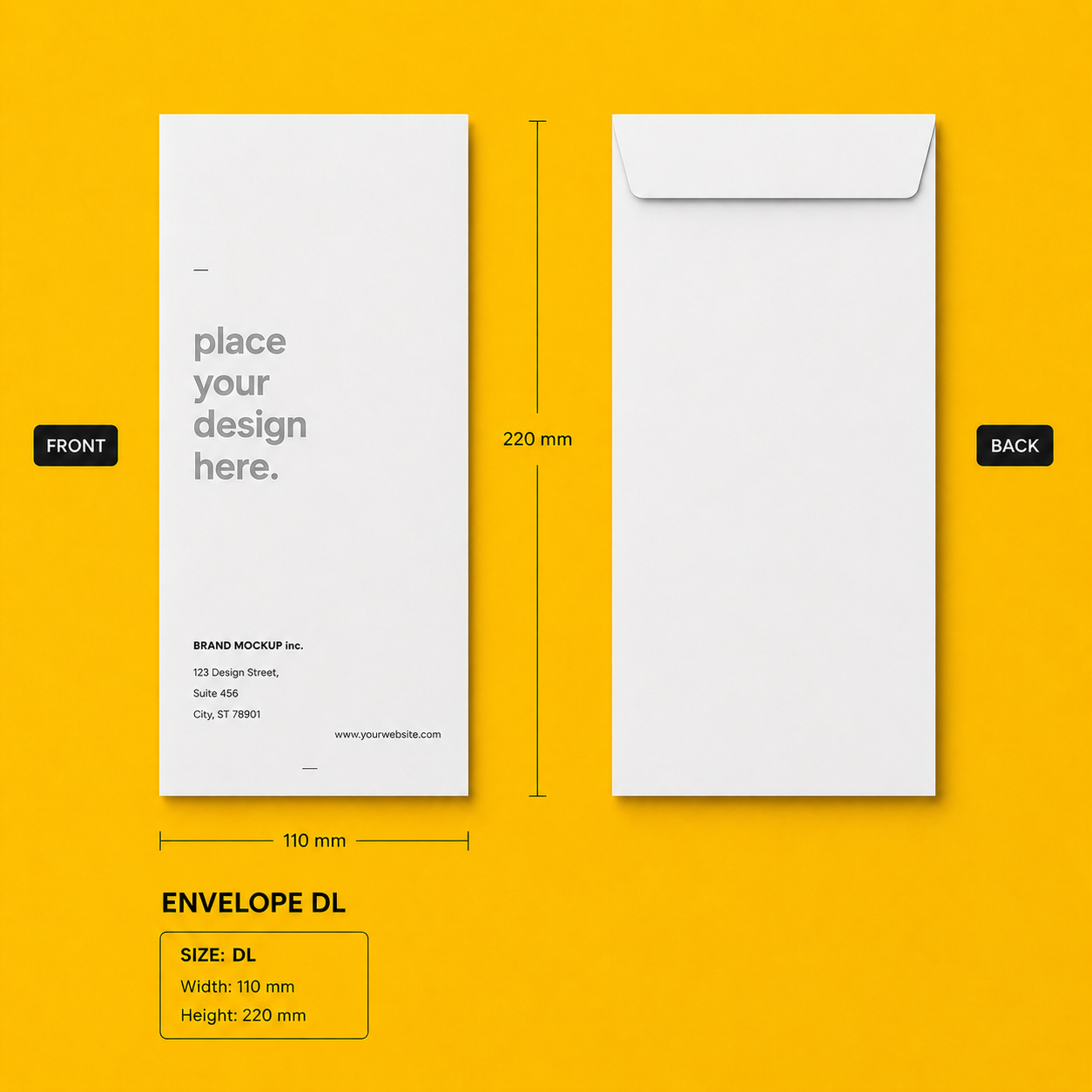 DL Envelope Single Color