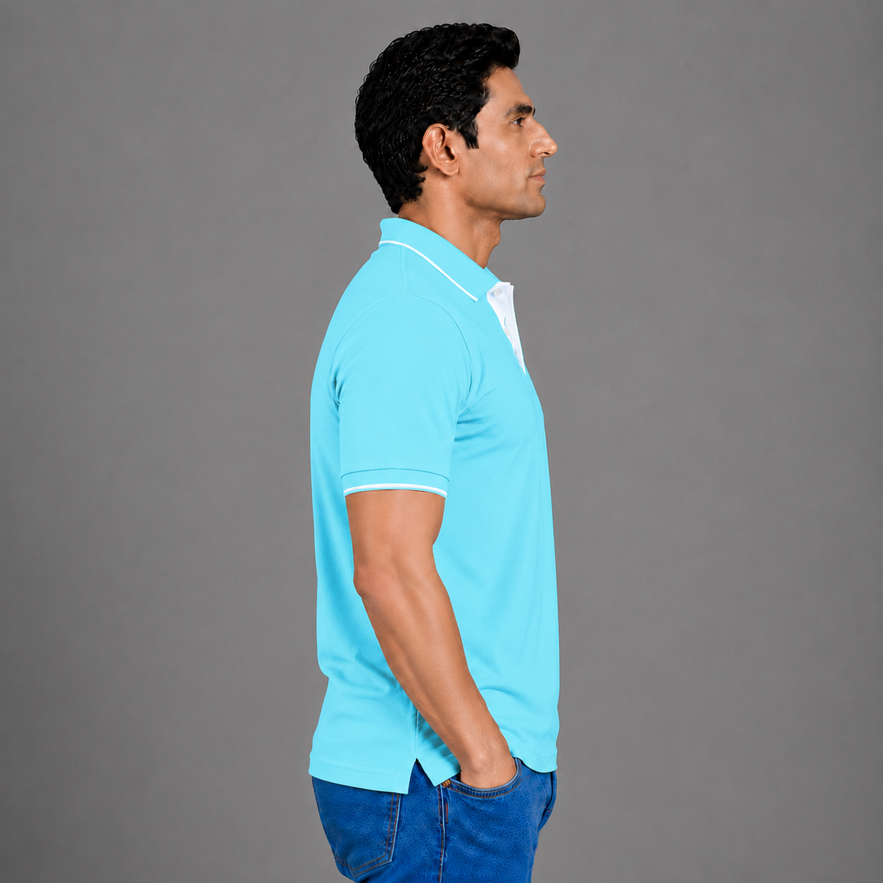Electric Blue With White Tipping