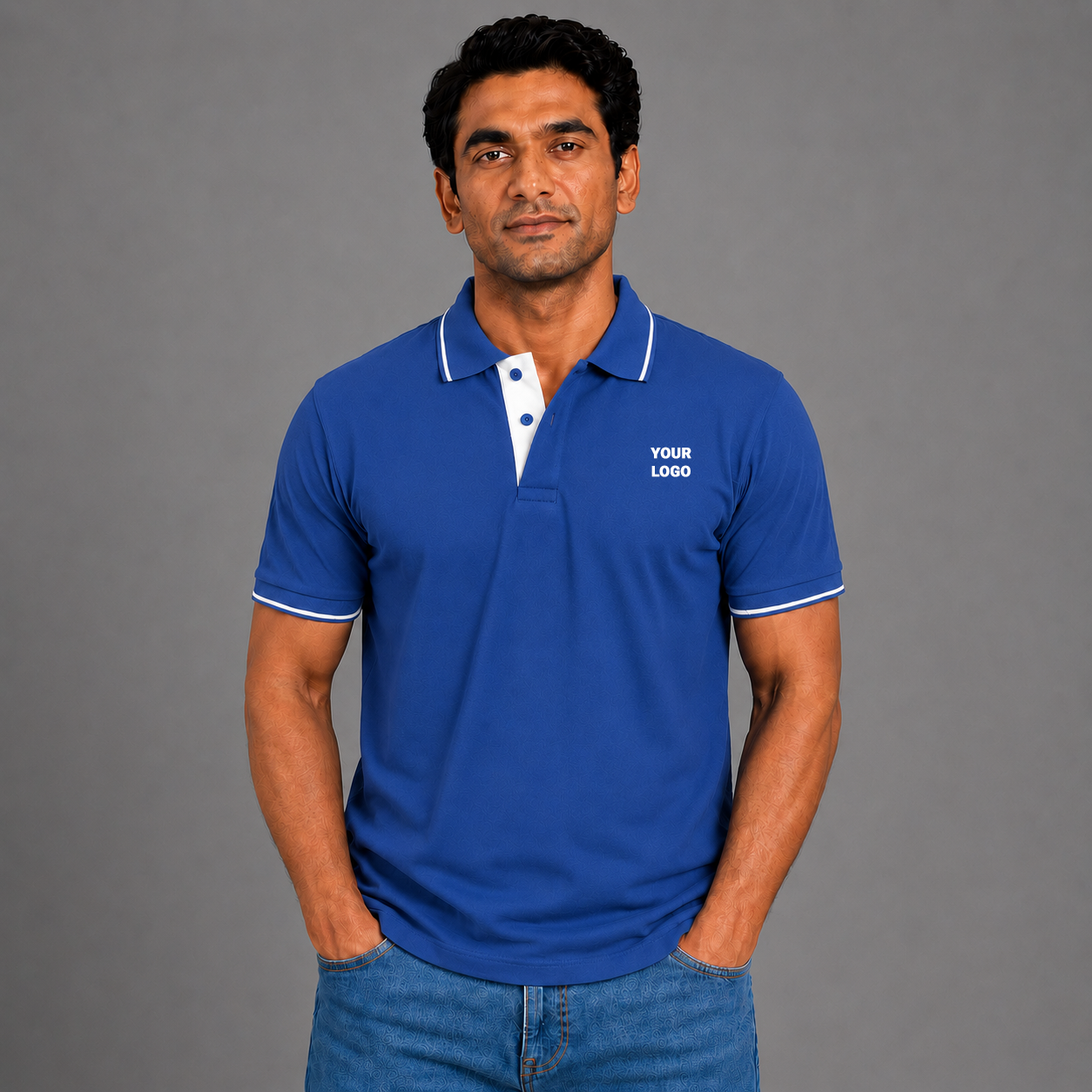  Royal Blue With White Tipping