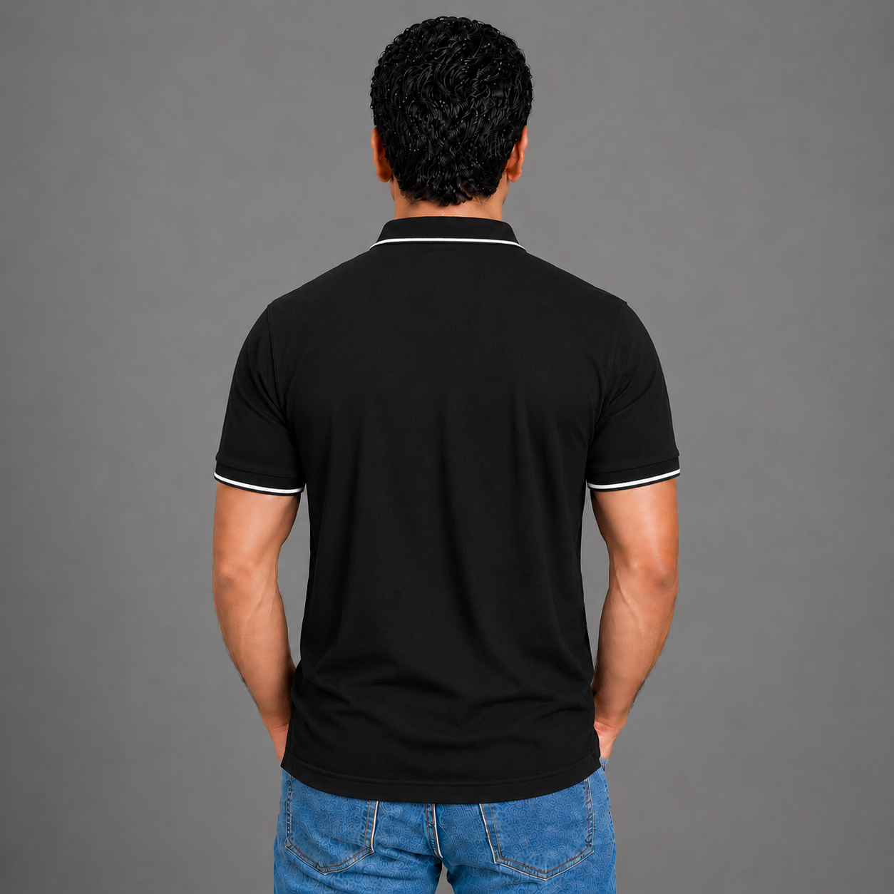 Black With White Tipping