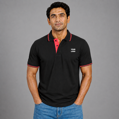 Premium Cotton Polo with tipping