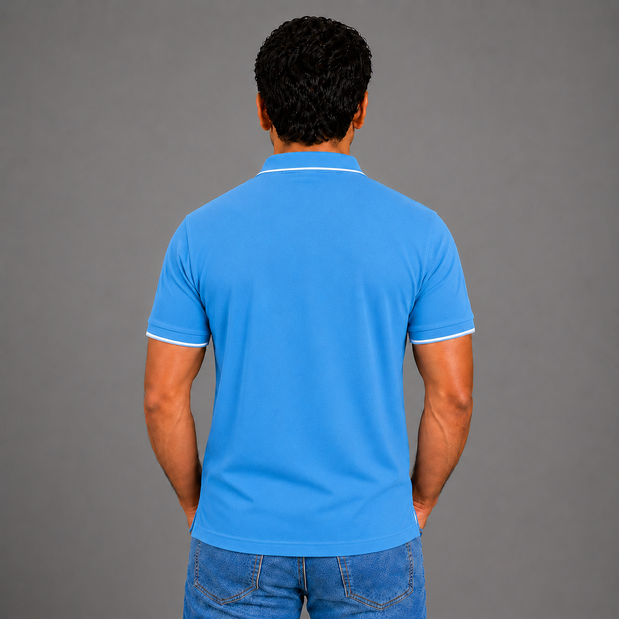 Turquoise Blue With White Tipping