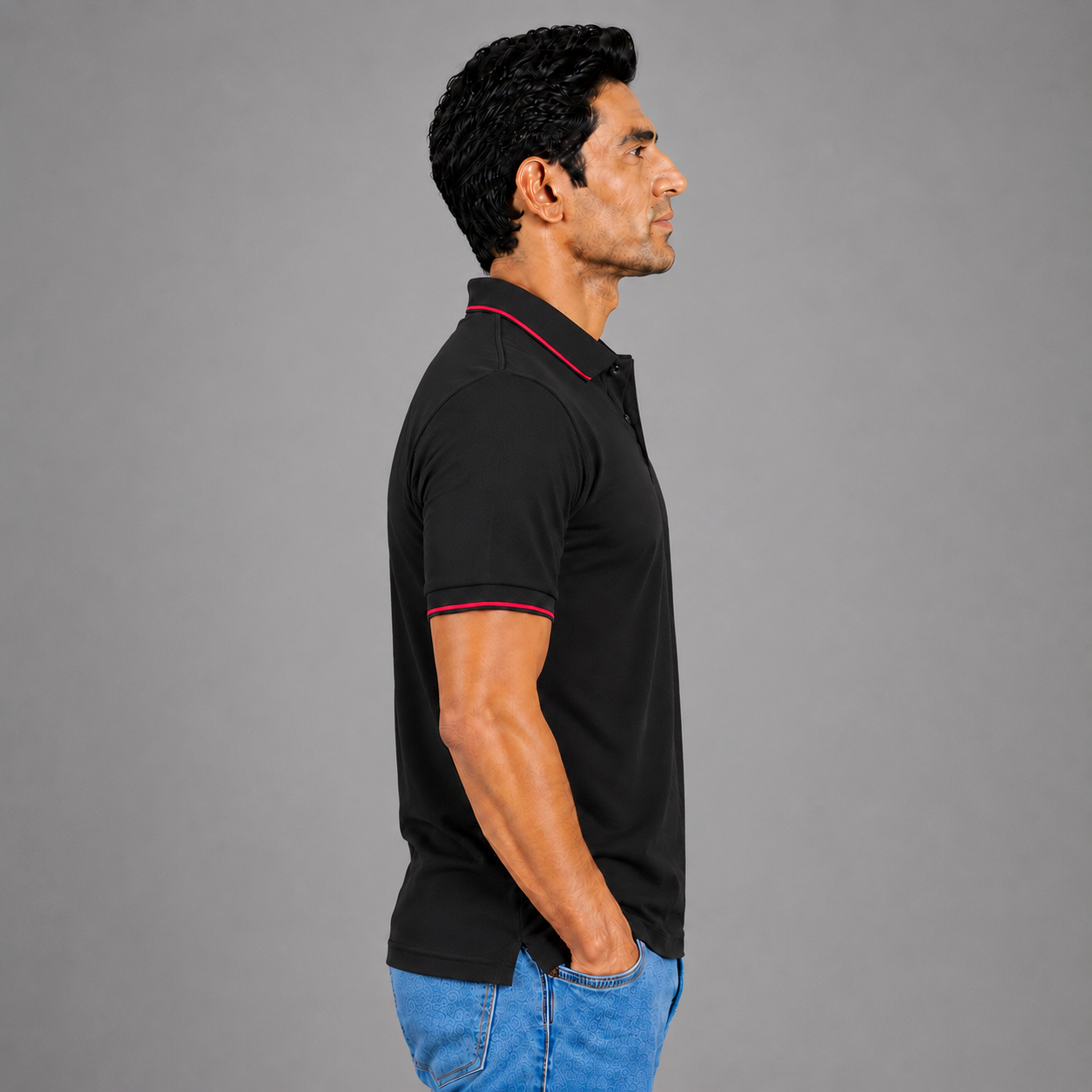 Black With Red Tipping
