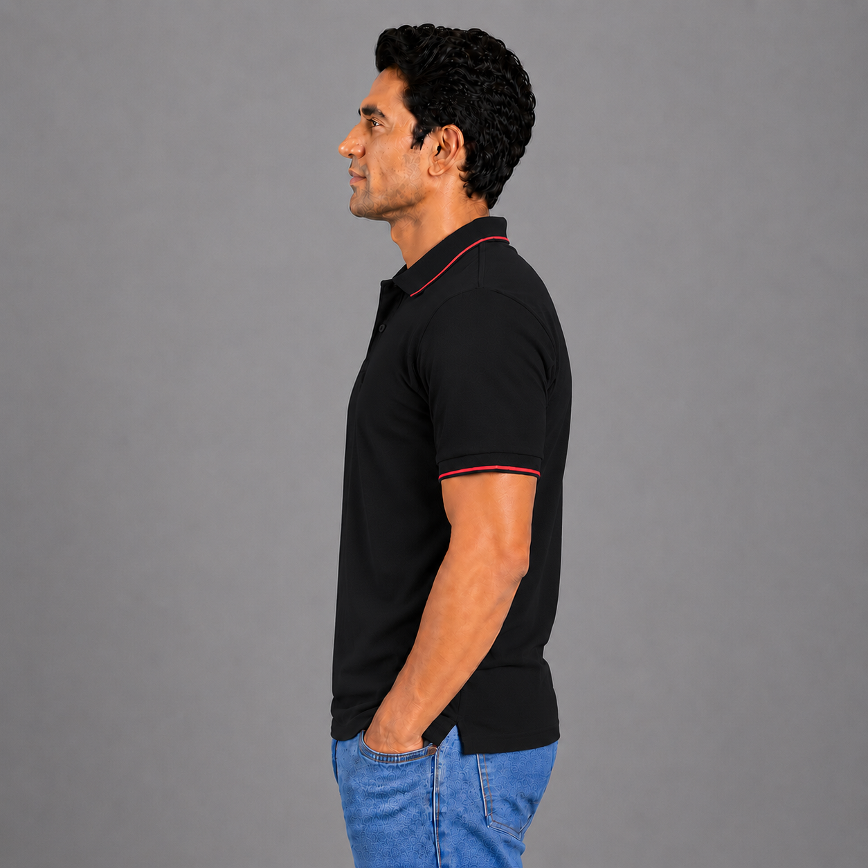 Black With Red Tipping
