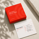 Square Visiting Card / Double Side Print / 300 GSM Art Card
