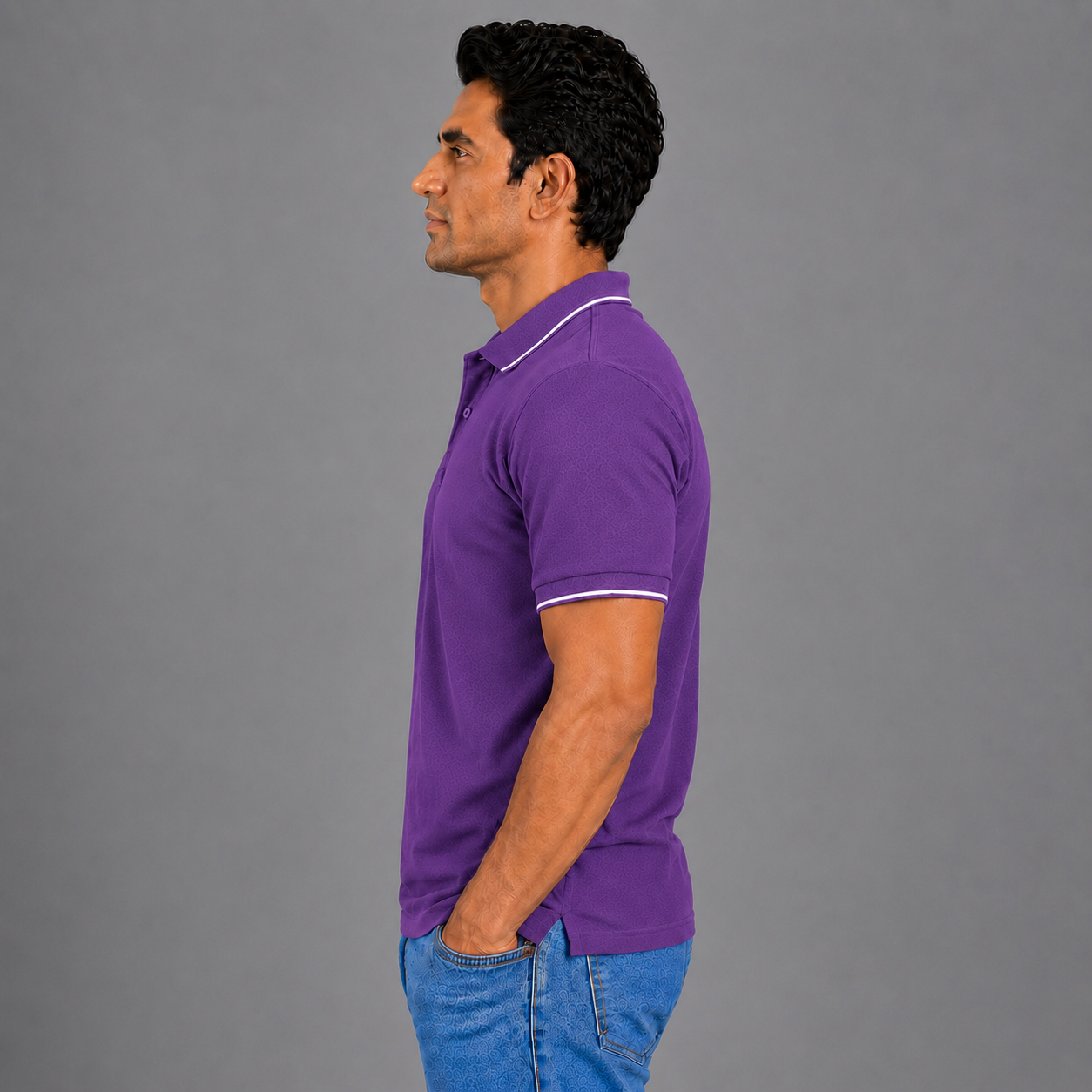 Purple With White Tipping