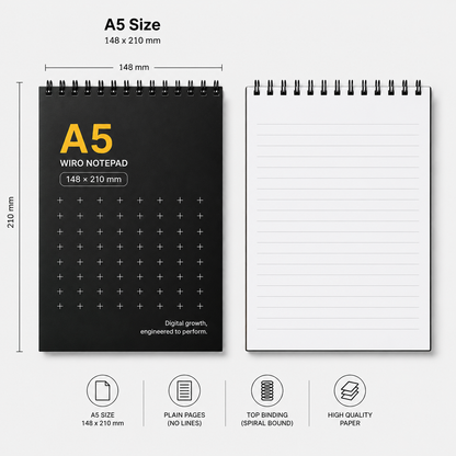 A5 Top Binding Ruled Page