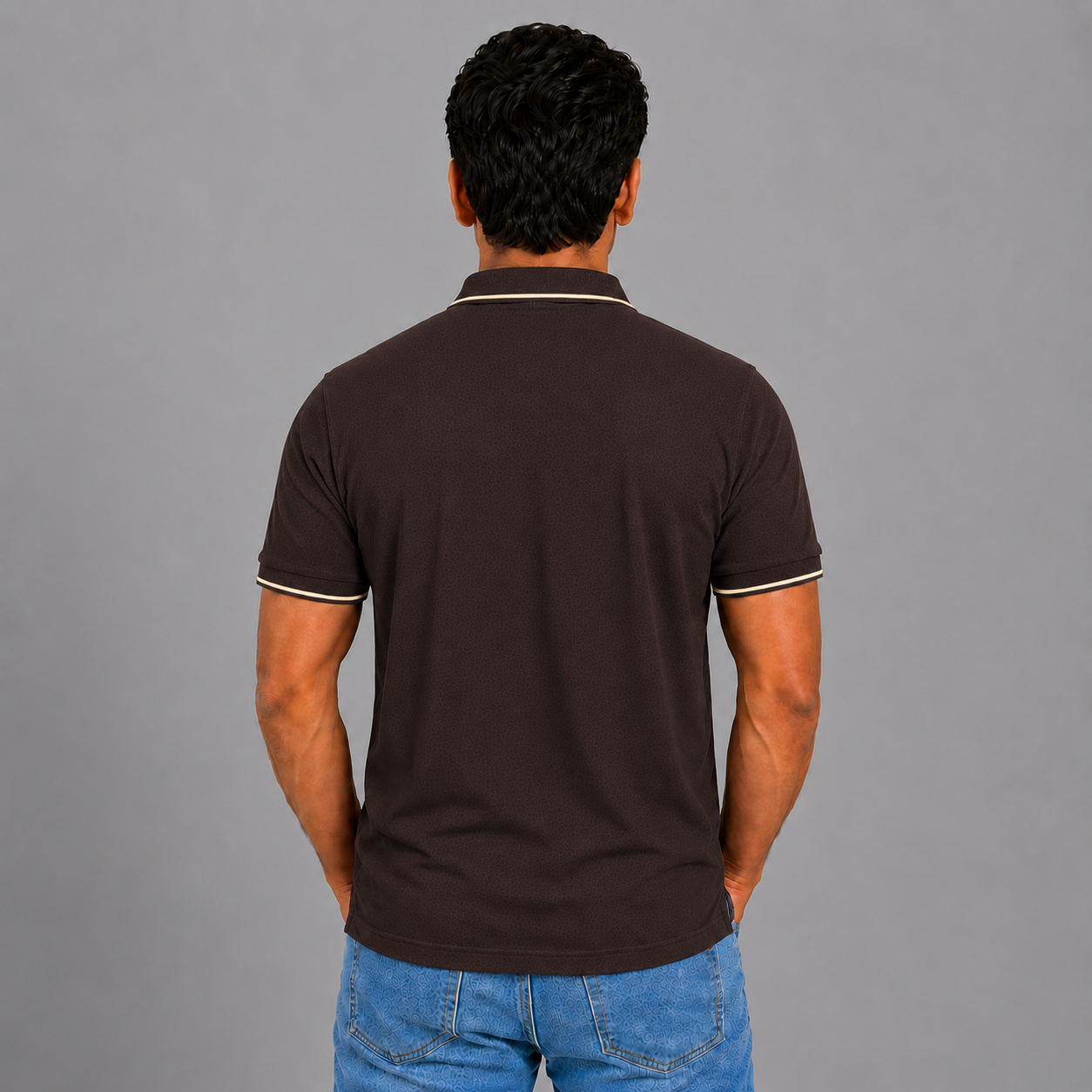 Coffee Brown With Cream Tipping