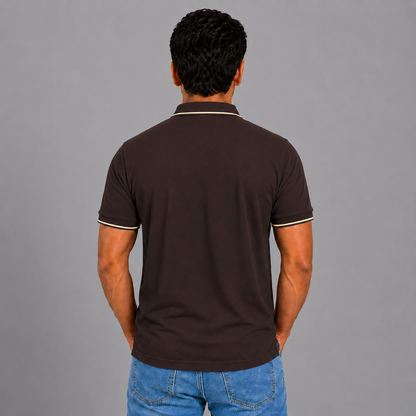 Coffee Brown With Cream Tipping