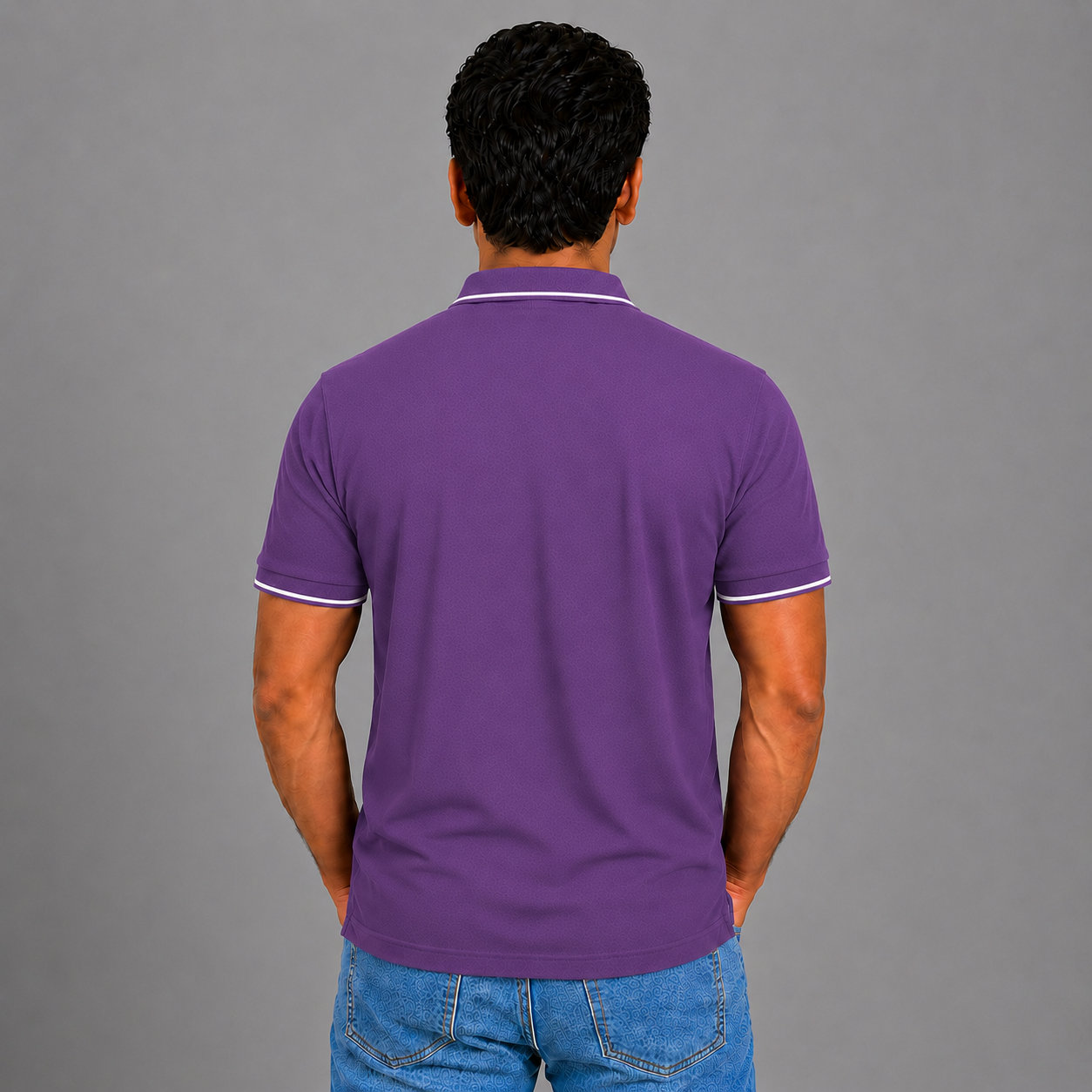 Purple With White Tipping