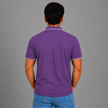 Purple With White Tipping