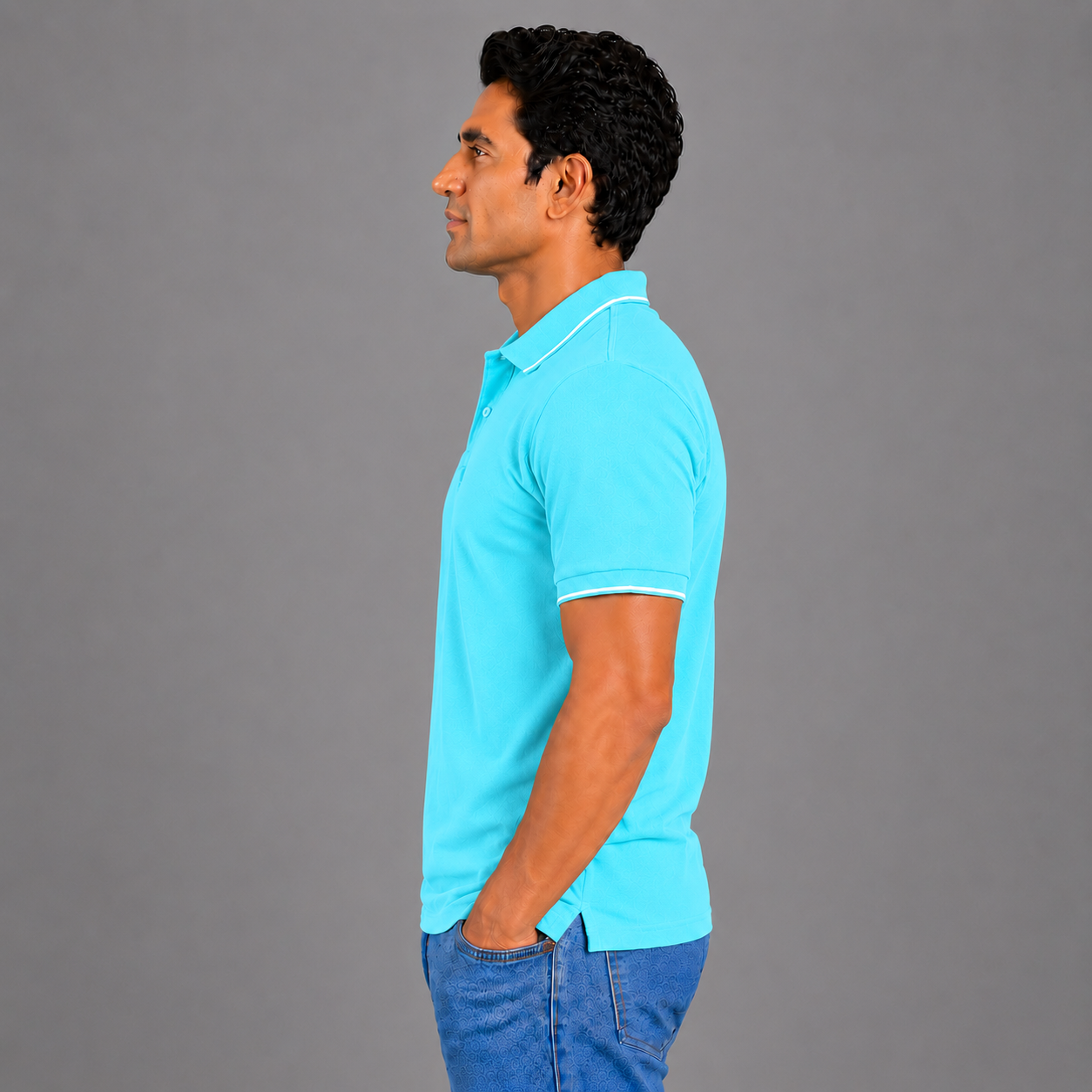 Electric Blue With White Tipping