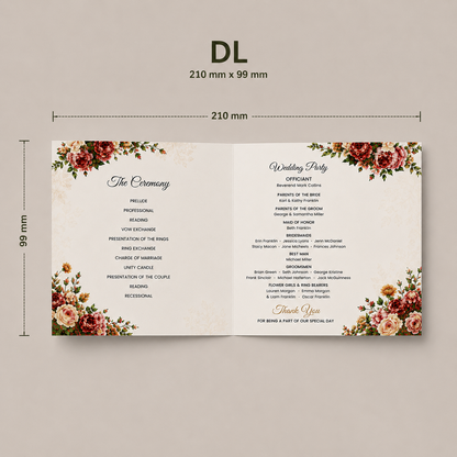 DL Folded Invitation