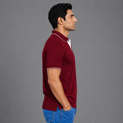  Maroon With White Tipping