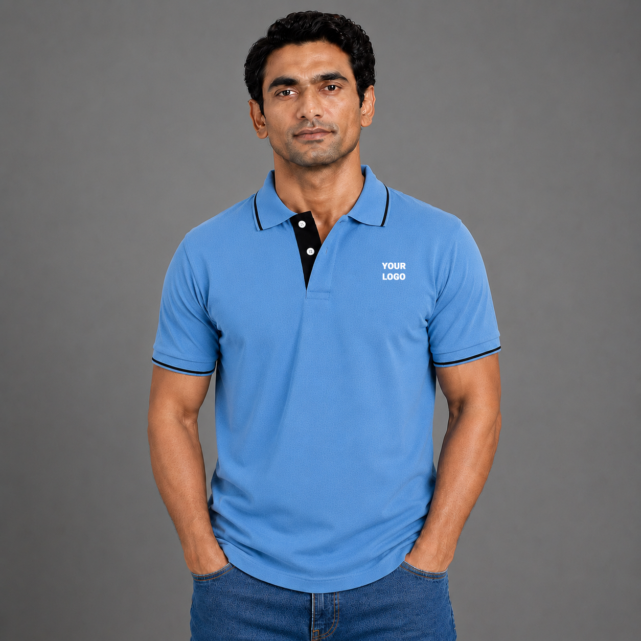  Indian Blue With Black Tipping
