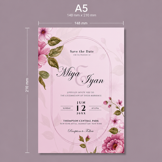 A5 Single Side Invitation