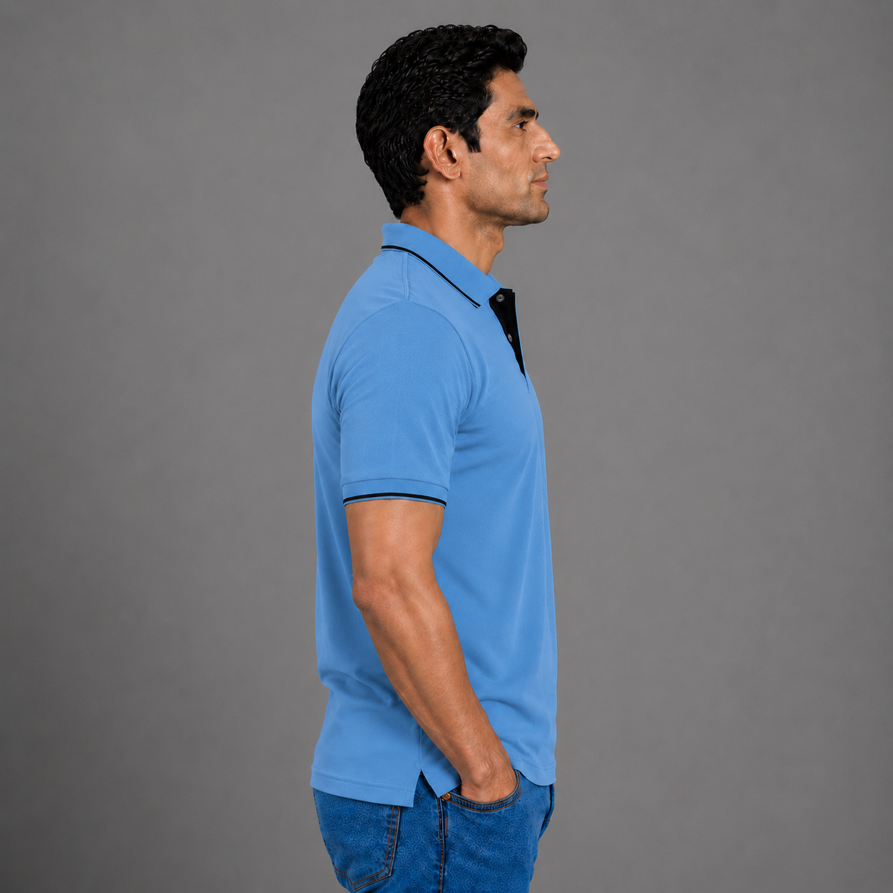  Indian Blue With Black Tipping
