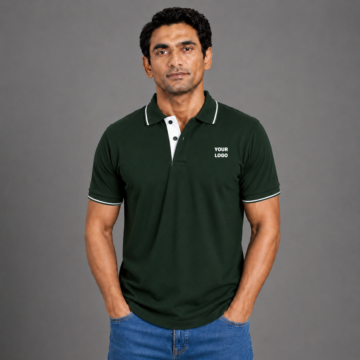 Premium Cotton Polo with tipping