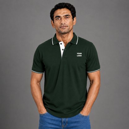 Premium Cotton Polo with tipping